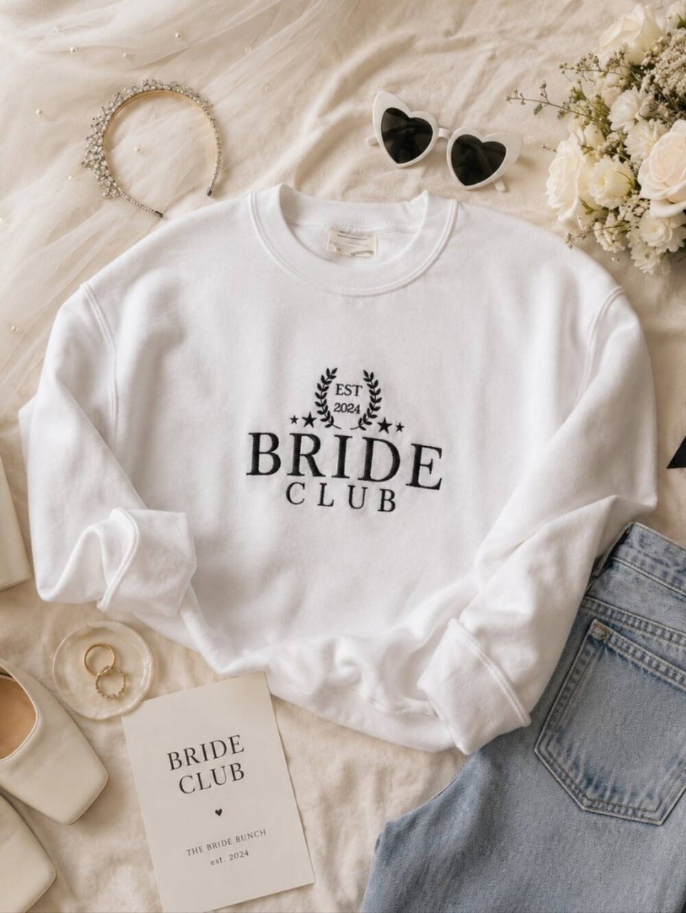 NWT! Anthropologie Bride Club 2024 Crewneck Sweatshirt